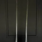 Βάζα Σετ Γυάλινα Δαπέδου Μοντέρνα Ψηλός Λαιμός Σχήμα Κλεψύδρα 101*13εκ